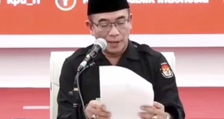 KPU: Menetapkan Prabowo Subianto- Gibran Raka Buming Raka, Menjadi Pemenang Pilpres 2024.