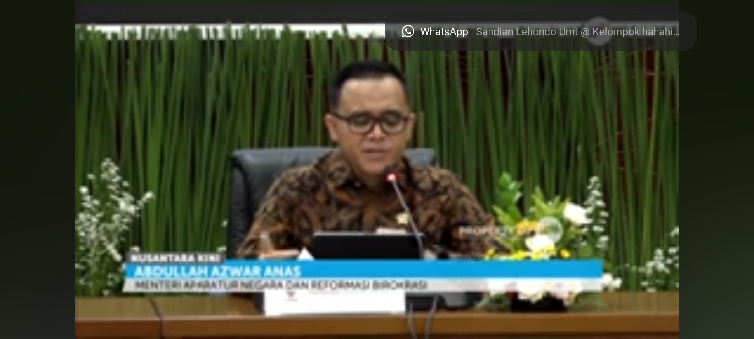 Foto: Tangkapan Layar YouTube JPM TV